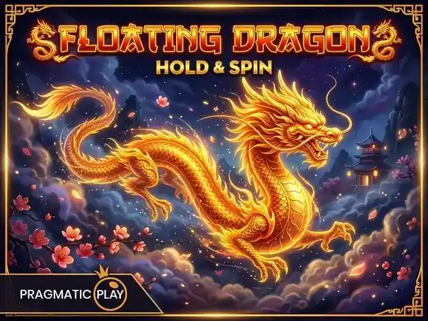 Floating Dragons slot — cascading wins, crypto theme, RTP 97.1% — Flagman Casino