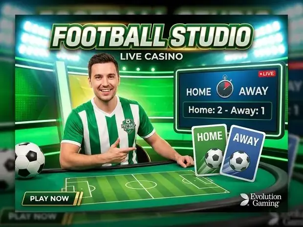 Football Studio live card game — fast-paced, crypto bets, Evolution Gaming